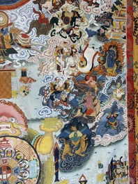 A very large Tibetan 'Astrological Calendar' thangka, 20th C.