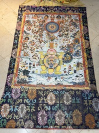 A very large Tibetan 'Astrological Calendar' thangka, 20th C.