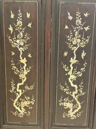 A fine Vietnamese mother-of-pearl-inlaid wooden cabinet, 19th C.