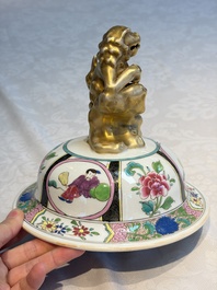 A French famille rose-style 'Xi Xiang Ji' covered vase, Samson, Paris, 19th C.
