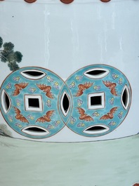 A Chinese famille rose 'Elegant Beauties' garden seat, 20th C.