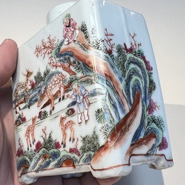 A Chinese famille rose 17-piece 'Deer and Scholars' tea service, Qianlong
