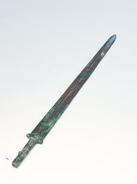 A Chinese bronze sword, Warring States period