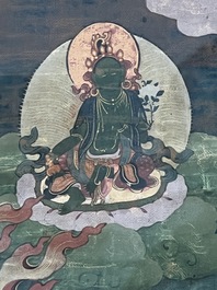 A Tibetan 'Mahakala' thangka, 19th C.