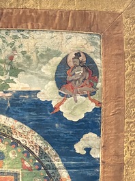 A Tibetan 'Vajrasana Mandala' thangka, 19th C.