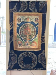 A Tibetan 'Vajrasana Mandala' thangka, 19th C.
