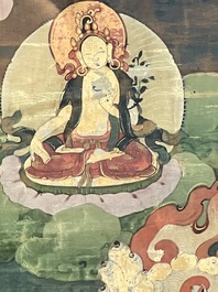 A Tibetan 'Mahakala' thangka, 19th C.