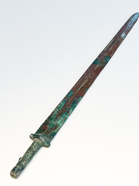 A Chinese bronze sword, Warring States period