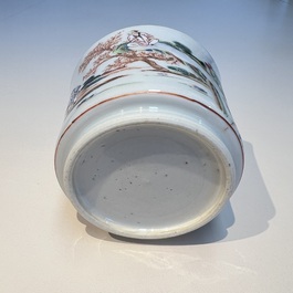 A Chinese famille rose 17-piece 'Deer and Scholars' tea service, Qianlong