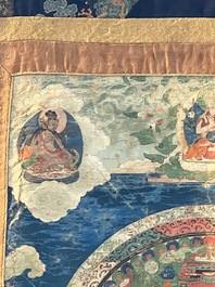 A Tibetan 'Vajrasana Mandala' thangka, 19th C.