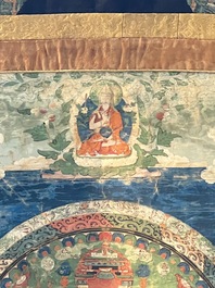 A Tibetan 'Vajrasana Mandala' thangka, 19th C.