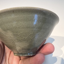A Chinese Yaozhou celadon-glazed bowl, Song