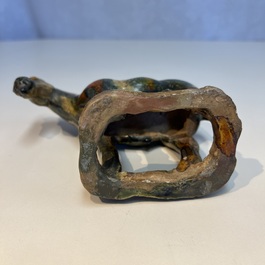 A Chinese sancai-glazed horse, probably Tang