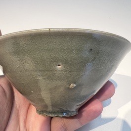 A Chinese Yaozhou celadon-glazed bowl, Song