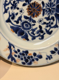 11 Chinese Imari-style and blue and white wares, Yongzheng/Qianlong