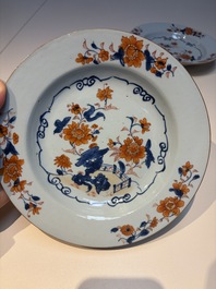 11 Chinese Imari-style and blue and white wares, Yongzheng/Qianlong