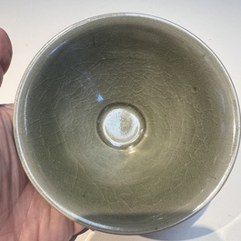 A Chinese Yaozhou celadon-glazed bowl, Song