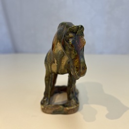 A Chinese sancai-glazed horse, probably Tang
