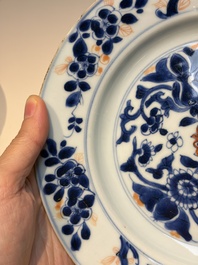 11 Chinese Imari-style and blue and white wares, Yongzheng/Qianlong