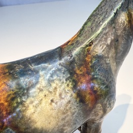 A Chinese sancai-glazed horse, probably Tang