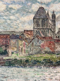 L&eacute;on De Smet (1881&ndash;1966): &lsquo;Sight at Vernon-sur-Seine&rsquo;, oil on board, signed, 20th C.