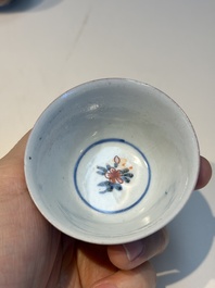 13 Chinese blue and white wares and four sets of Japanese Imari cups and saucers, 17/18th C.