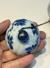 13 Chinese blue and white wares and four sets of Japanese Imari cups and saucers, 17/18th C.