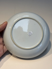 Ten Chinese Imari-style 'Riverscape' cups and saucers, Qianlong