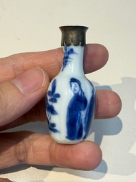 13 Chinese blue and white wares and four sets of Japanese Imari cups and saucers, 17/18th C.