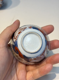 13 Chinese blue and white wares and four sets of Japanese Imari cups and saucers, 17/18th C.