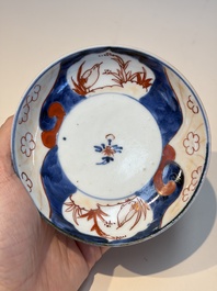 13 Chinese blue and white wares and four sets of Japanese Imari cups and saucers, 17/18th C.