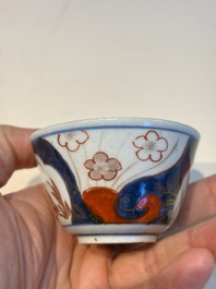 13 Chinese blue and white wares and four sets of Japanese Imari cups and saucers, 17/18th C.
