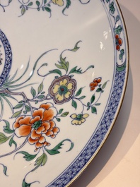 A Chinese doucai 'peony and chrysanthemum' dish, Yongzheng