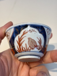 13 Chinese blue and white wares and four sets of Japanese Imari cups and saucers, 17/18th C.