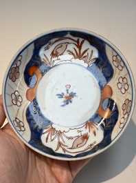 13 Chinese blue and white wares and four sets of Japanese Imari cups and saucers, 17/18th C.