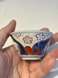 13 Chinese blue and white wares and four sets of Japanese Imari cups and saucers, 17/18th C.