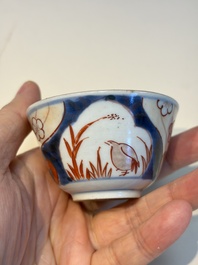 13 Chinese blue and white wares and four sets of Japanese Imari cups and saucers, 17/18th C.