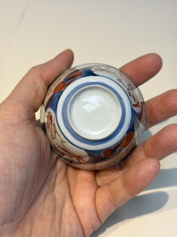 13 Chinese blue and white wares and four sets of Japanese Imari cups and saucers, 17/18th C.