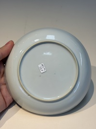 Ten Chinese Imari-style 'Riverscape' cups and saucers, Qianlong