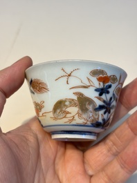 13 Chinese blue and white wares and four sets of Japanese Imari cups and saucers, 17/18th C.