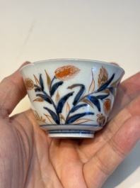 13 Chinese blue and white wares and four sets of Japanese Imari cups and saucers, 17/18th C.