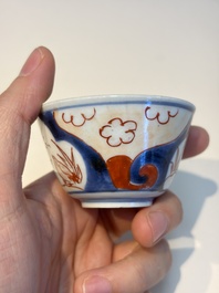13 Chinese blue and white wares and four sets of Japanese Imari cups and saucers, 17/18th C.