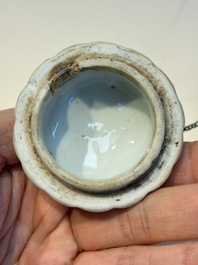 13 Chinese blue and white wares and four sets of Japanese Imari cups and saucers, 17/18th C.