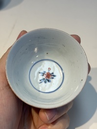 13 Chinese blue and white wares and four sets of Japanese Imari cups and saucers, 17/18th C.