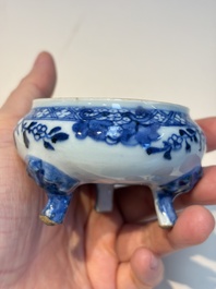 13 Chinese blue and white wares and four sets of Japanese Imari cups and saucers, 17/18th C.