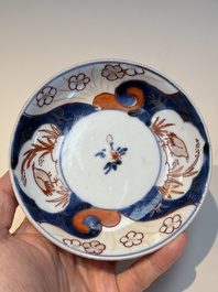 13 Chinese blue and white wares and four sets of Japanese Imari cups and saucers, 17/18th C.