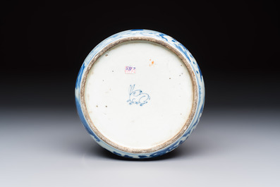 A varied group of 15 Chinese blue and white wares, 18th C. and later