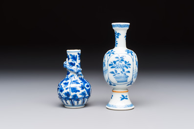 A varied group of 15 Chinese blue and white wares, 18th C. and later
