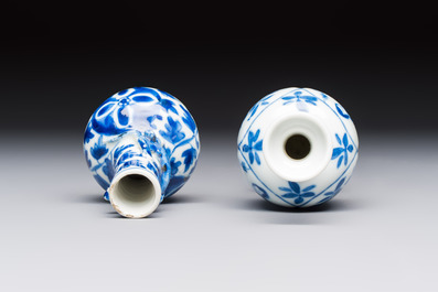 A varied group of 15 Chinese blue and white wares, 18th C. and later
