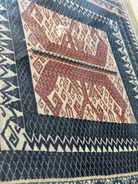 An Indonesian ceremonial 'Tampan' textile, Sumatra, Lampung, late 19/20th C.
